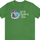 DnD Christmas Gelatinous Cube Unisex Short Sleeve Tee, Christmas shirt, geek humor, nerd fashion, Leaf - Subtle Blue M